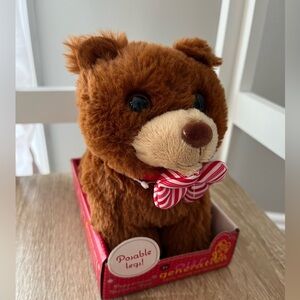 Our Generation- 18” doll pet plush accessory- peppermint holiday bear poseable